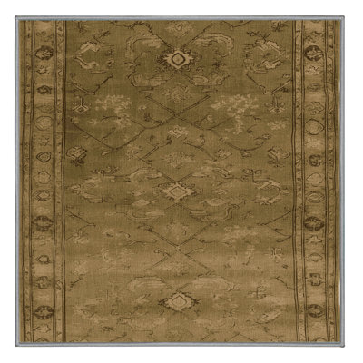 Tapis brun lavable à la machine
