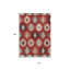 Tapis intérieur lavable 10 pi x 14 pi rouge ivoire et saumon Southwestern
