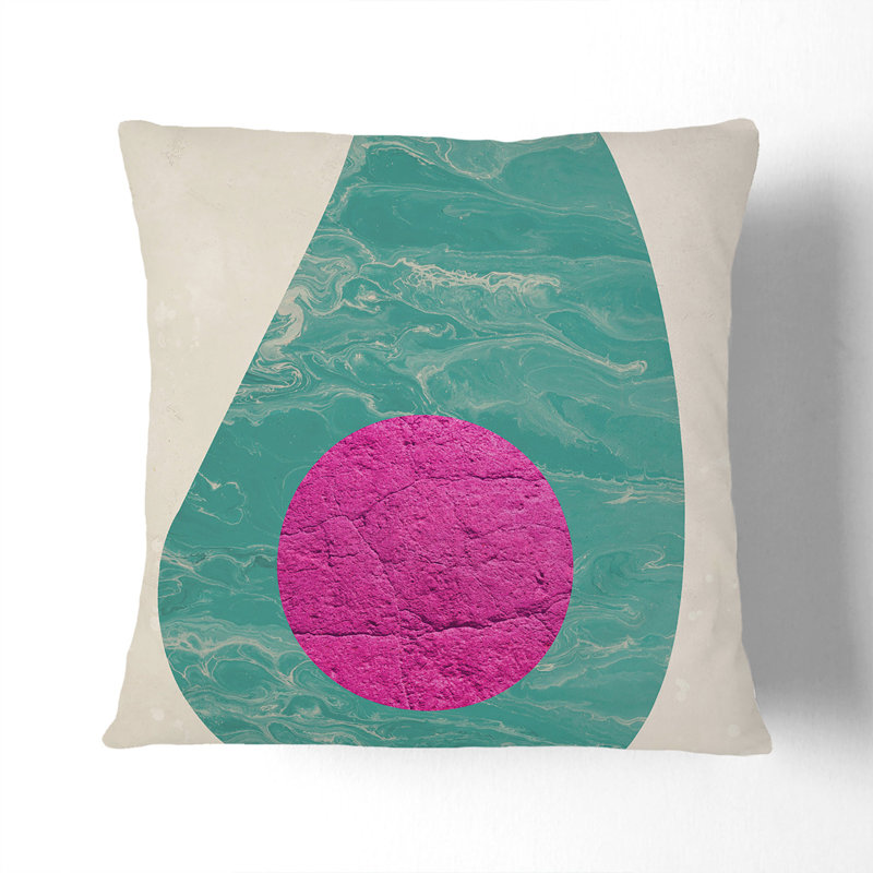 Avocado Square Throw Cushion, 40cm H x 40cm W x 15cm D, Black