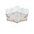 Blanc sucre / or contemporain sélectionné