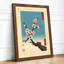 Spring Blossoms on Aged Branch Japandi - Framed Print-1990881843-1990881842