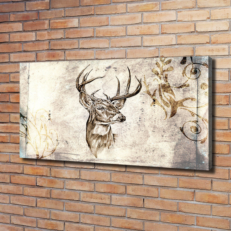 Deer - Wrapped Canvas Print