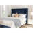 Queen Bed 54" Headboard, Charming Tufting & Nailhead Trim, Blue Velvet, Box Spring Not Needed, Easy Assembly Instructions Frame With Fashionable Tufting, Trimmed Wingback, No Spring, Simple Build-1547881062-1547881060