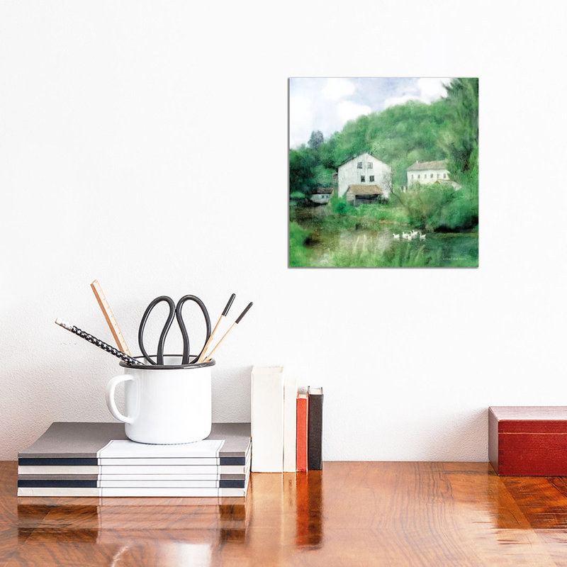 Country Cottage by Bluebird Barn - Wrapped Canvas Print, 30.48 cm H x 30.48 cm W