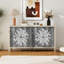 Buffet buffet, armoire de rangement avec rangement, armoire de rangement moderne avec 4 portes et tablettes réglables pour le salon, la salle à manger, la cuisine et le vestibule