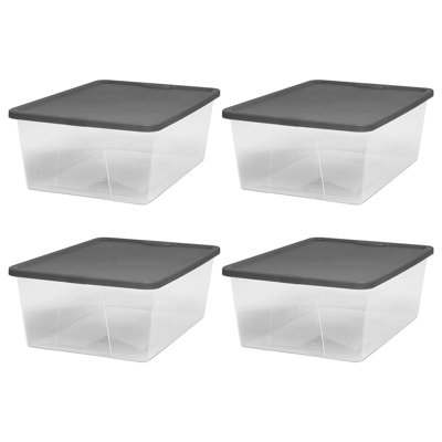 Homz Stackable Plastic Storage Container