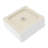 Modern Bathroom Ceramic Square Vessel Sink 15.44"X15.44" - White, Acid , For Home, Restaurant White Stain Chic Bathroom, Office, Building