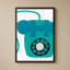«Retro Téléphone Blue» par Jen Bucheli - Impression sur toile