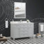 Ensemble de meuble-lavabo simple autoportant 48 po avec comptoir et lavabo Juniper-1538982241
