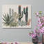 Collection de plantes du désert, cadre en bois intégré, art mural rustique du sud-ouest, 16 x 20