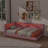 Twin XL Size Upholstered Daybed With Built-In Storage, L-Shaped Design With LED Strip And USB Ports, Linen Fabric Bed Frame-493853867-493853860
