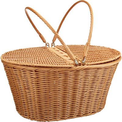 Bay Isle Home™ Poly-Wicker Picnic Basket