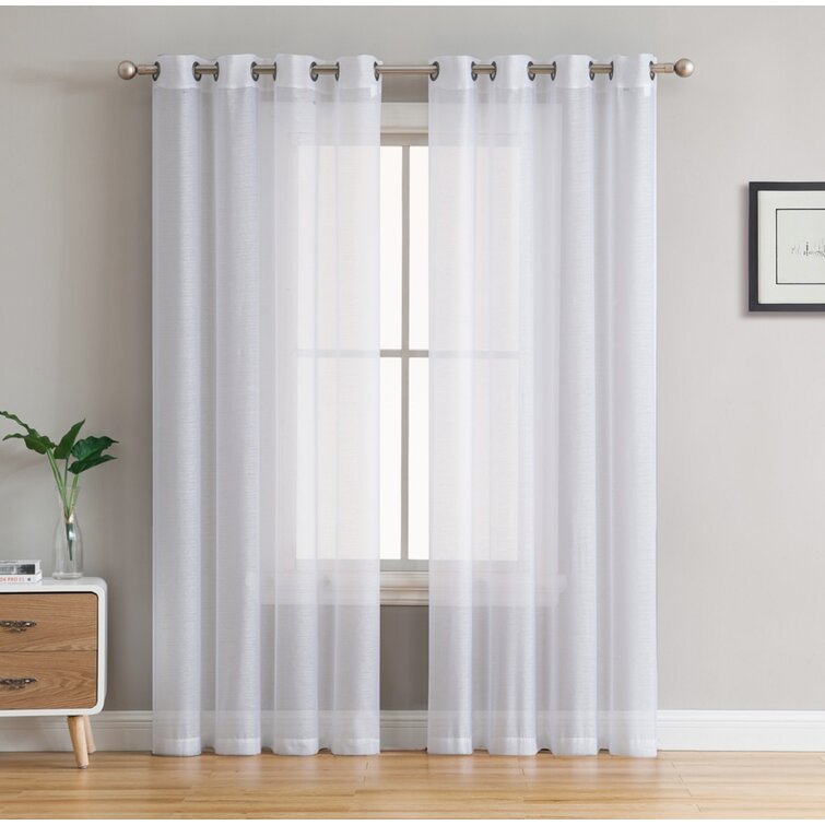 Carmille Semi-Sheer Grommet Curtain Panels