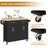 36″ H Kitchen Island Cart with Storage Drawers and Wheels-106815340