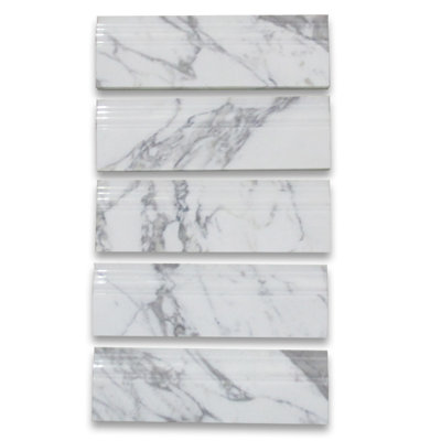 3.49'' L x 12.1'' W Marble Tile Trim