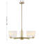 Lustre 5 lumières en laiton noble Aldegonde-129437295