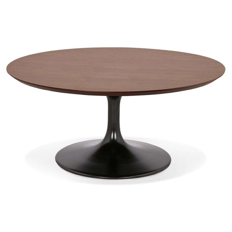 Jemira Pedestal Coffee Table, Brown