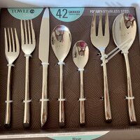 Wave Forged 42 Piece Flatware Set, Service for 8 – Mikasa