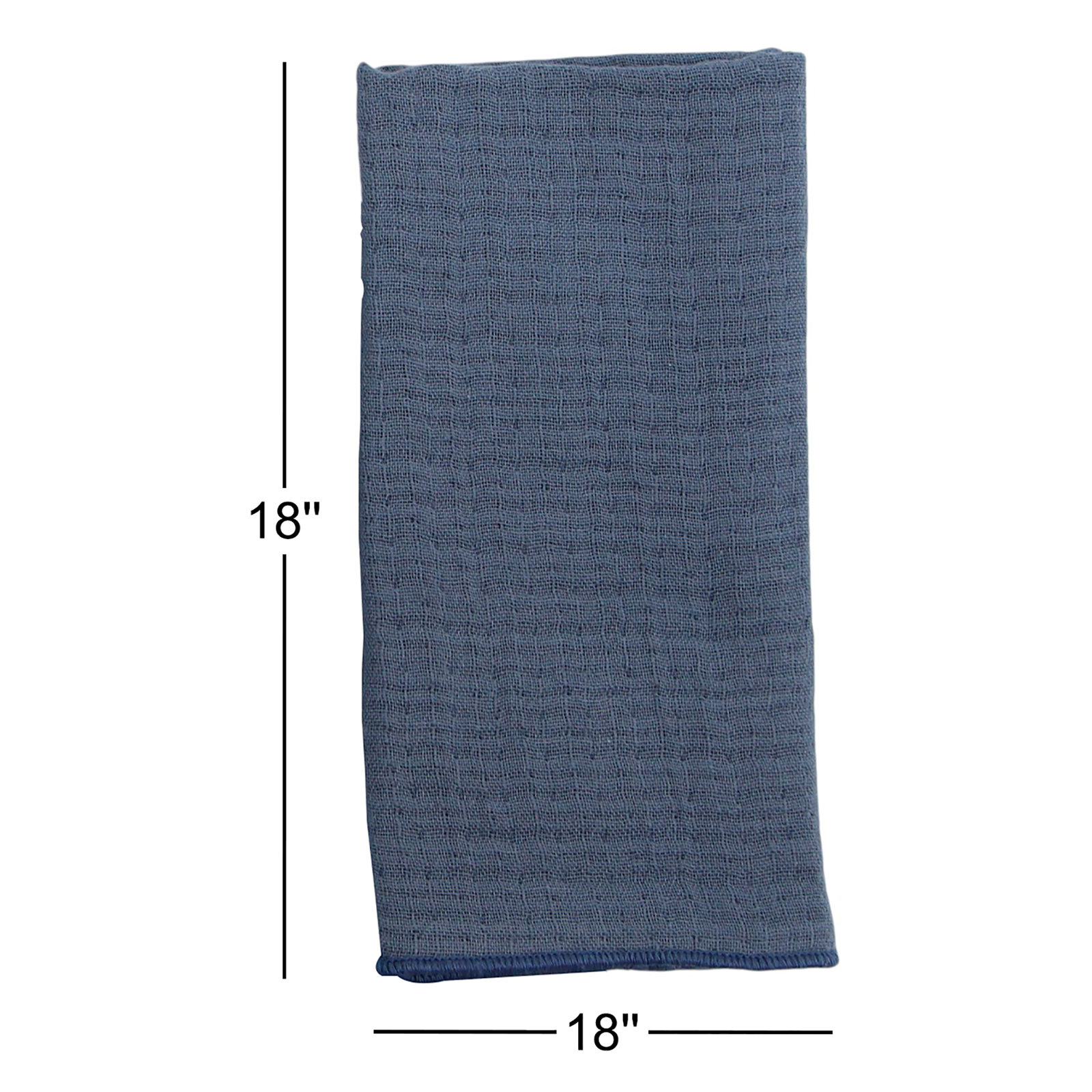 Reversible Cotton Napkin, Navy