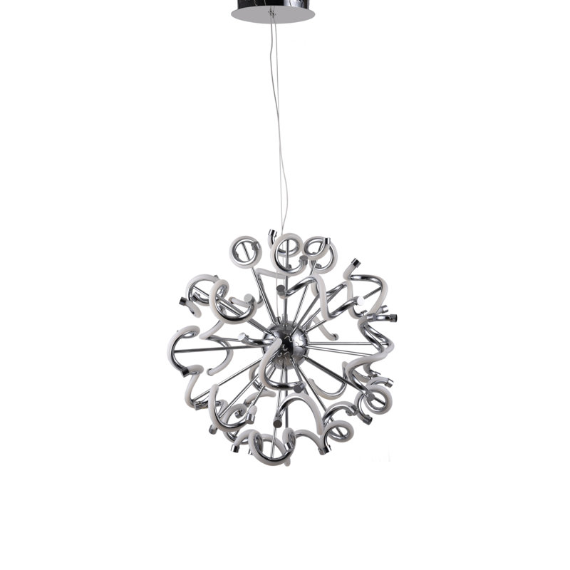 Modern LED Chrome Sputnik Pendant