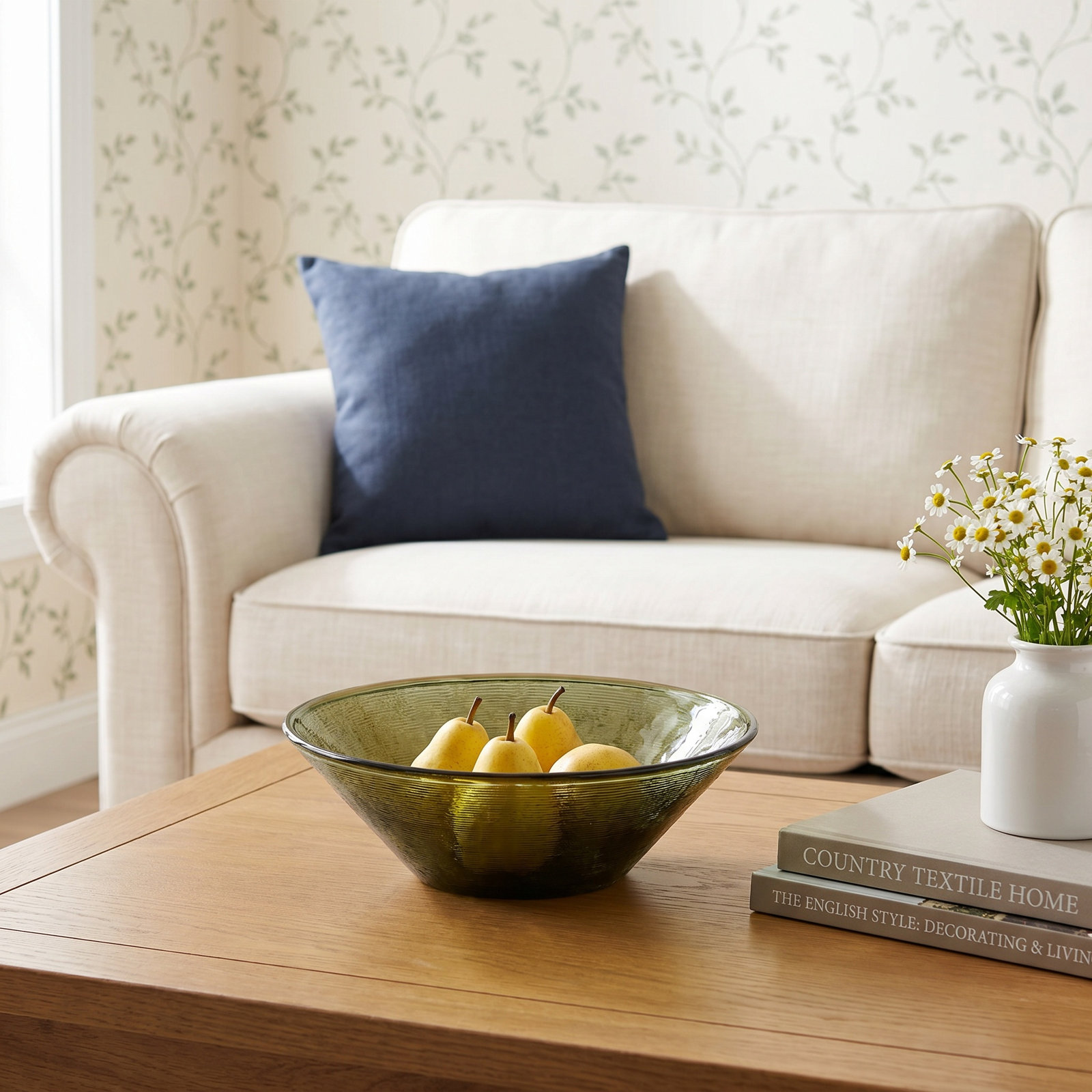Suz Lazy Susan, Moss Cast Glass