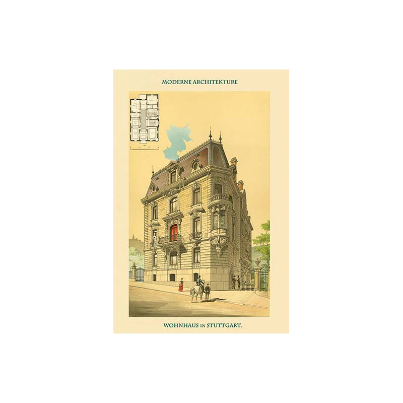 Résidence à Munich - publicité imprimée, H 36 po x l 24 po x P 1,5 po