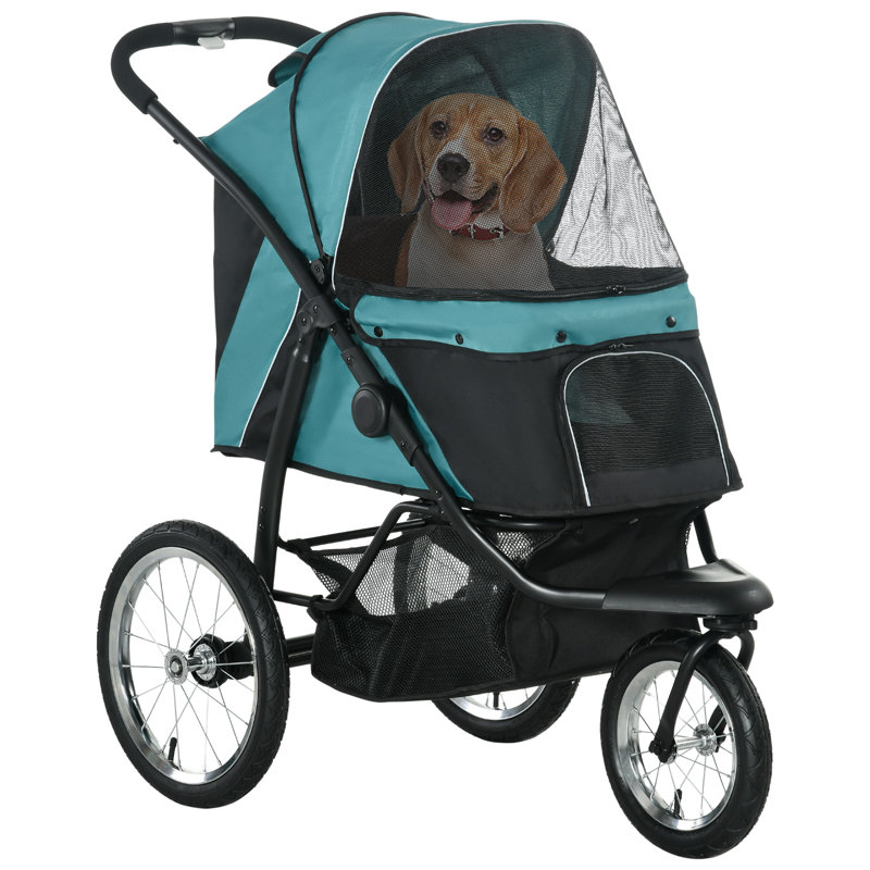 Foldable Pet Pet Stroller, Blue