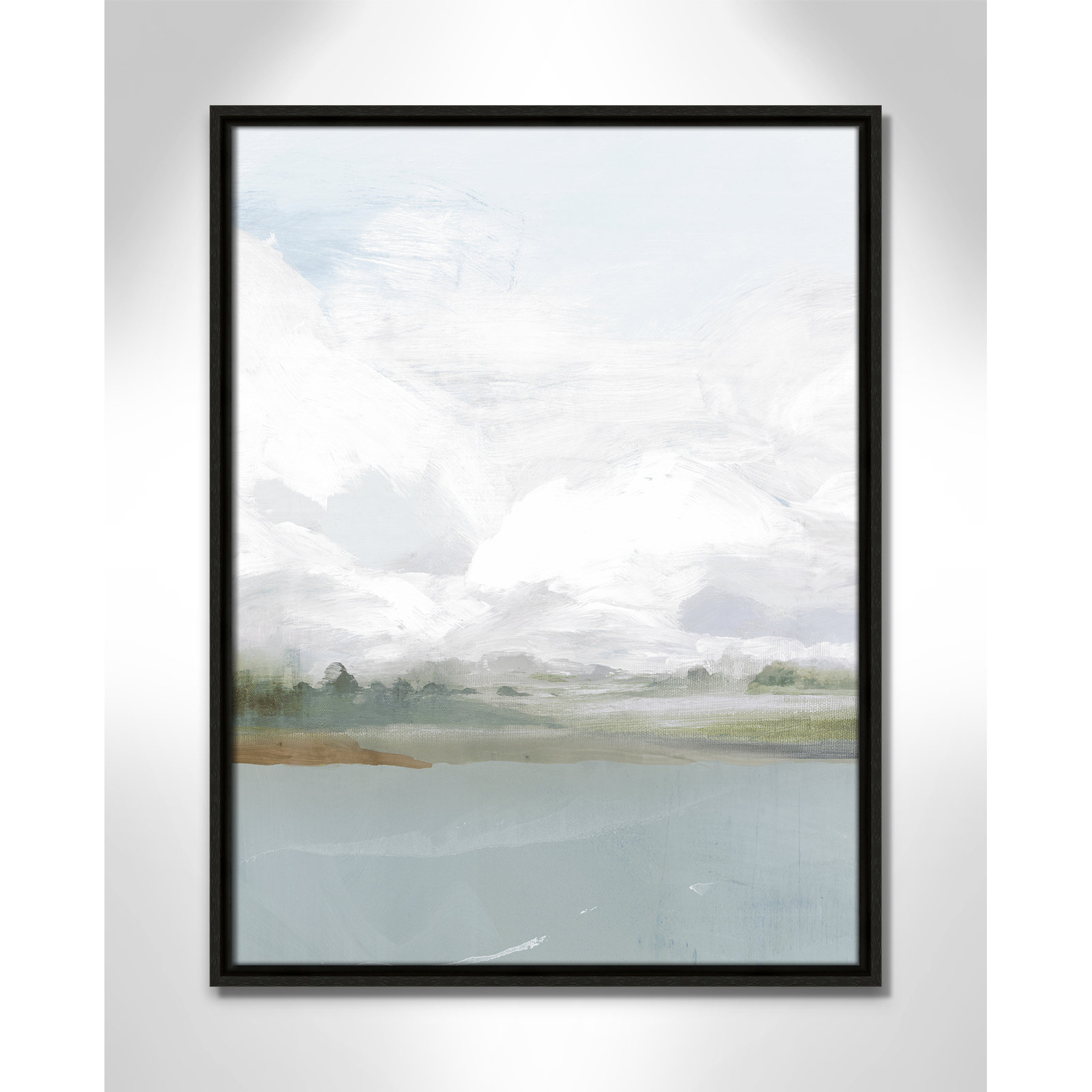 All Shore Painting, 25.5" H x 19.5" W, Black