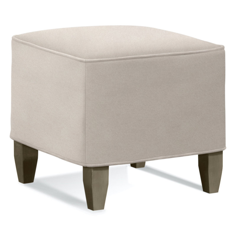 Brooklyn Upholstered Ottoman, Elite Dove Linen, Pumice