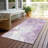 Caelor Purple Washable Indoor-Outdoor Rug - LOOMLAN-1536211215