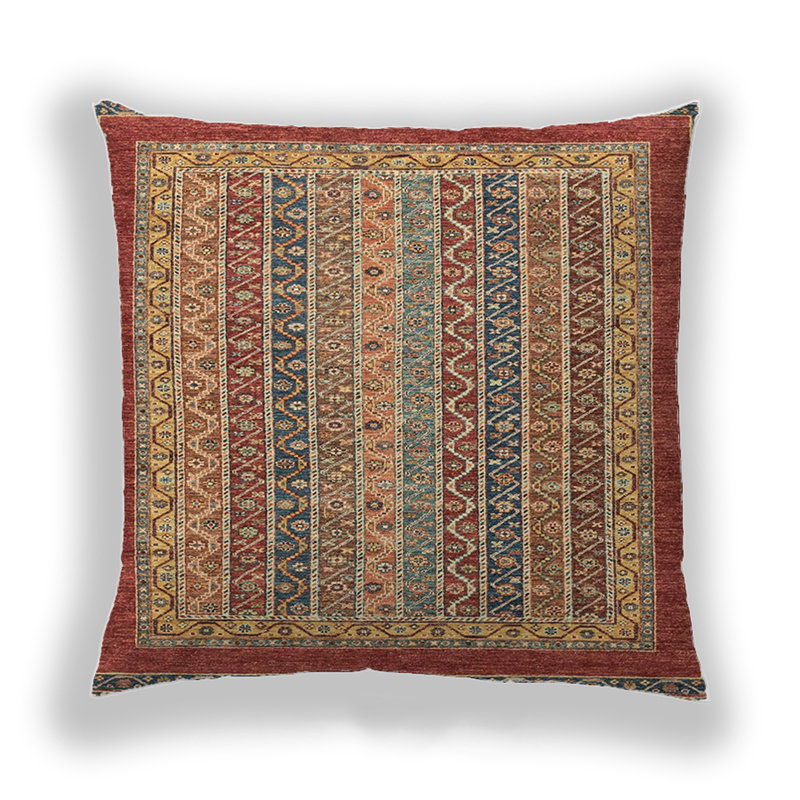 Coussin décoratif abstrait 2411, Microsuède