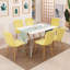 Chaise d'appoint en velours jaune