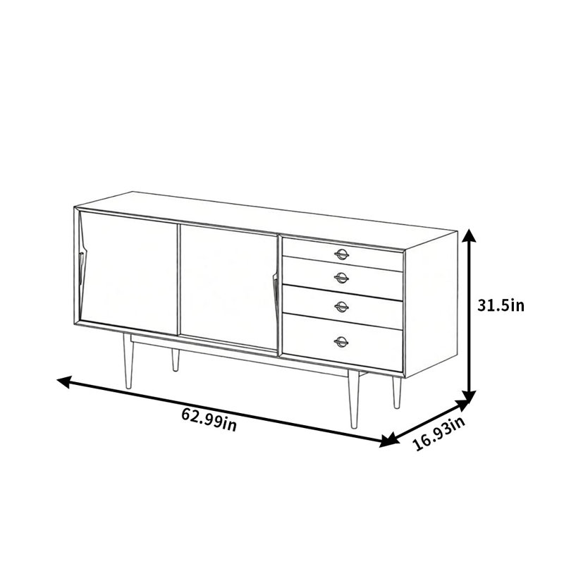 Retro And Simple Sideboard