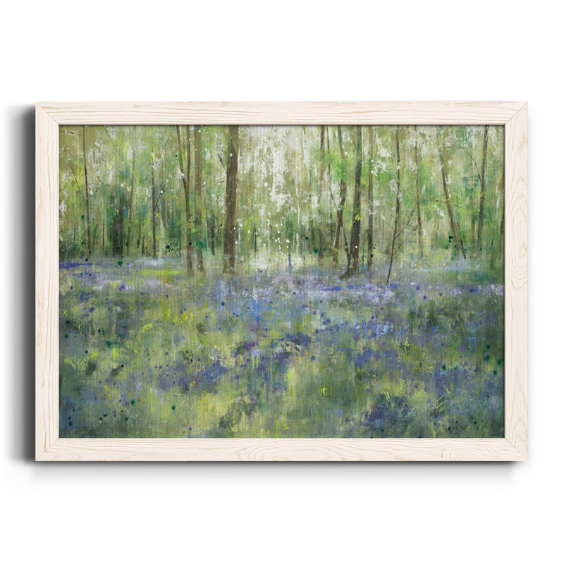 Lavender Hill - Reproduction d'art sur toile encadrée, H 27,5 po x l 37,5 po x P 1 po, Cadre blanc