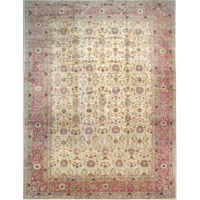 Hand Knotted Wool Floral Area Rug