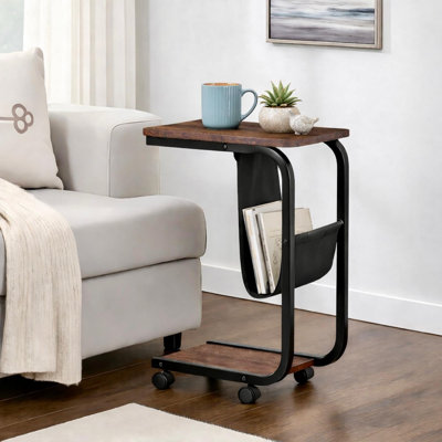 Table d'appoint avec rangement Wheel