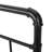 Flat Black King Size Headboard, Industrial Iron Frame, Piped Accents, 78.1 In Depth Style Headboard With Construction, , Finish, 2.04 Width