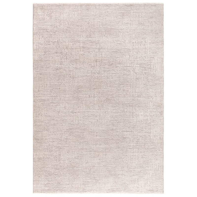 Asiatic Laurent Geometric Grey Area Rug, Rectangle 200 x 300 cm