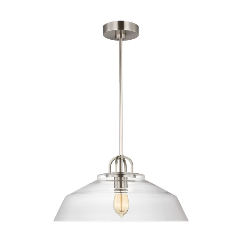 Luminaire suspendu Payton, H 9,75 po x l 20 po x P 20 po, Acier brossé