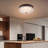 Stunning Glimmering Striped Glass Ceiling Light  11.8 Inch Elegant Modern Flush Mount Ceiling Light For Low Ceilings
