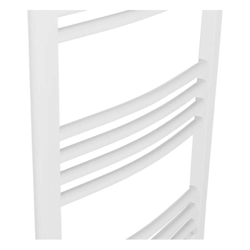 Gerber Curved Towel Rail Heated Towel Rails, White