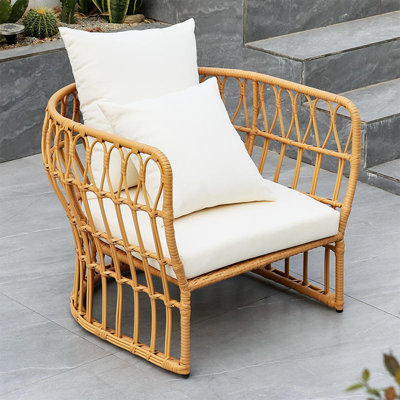 Brookie Wicker Outdoor Lounge Chair