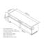 Chavtika Unfinished TV Stand for TVs up to 85"