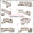 Mid Century Modular Sectional Sofa with Ottoman, Beige Velvet Upholstered,  Arrangeable Living Room Set includes Toss Pillow