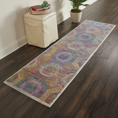 Bungalow Rose Geometric Indoor Rug