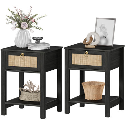 Pomodoro 23.6" H 1-Drawer Nightstand with Tool-Free Assembly 