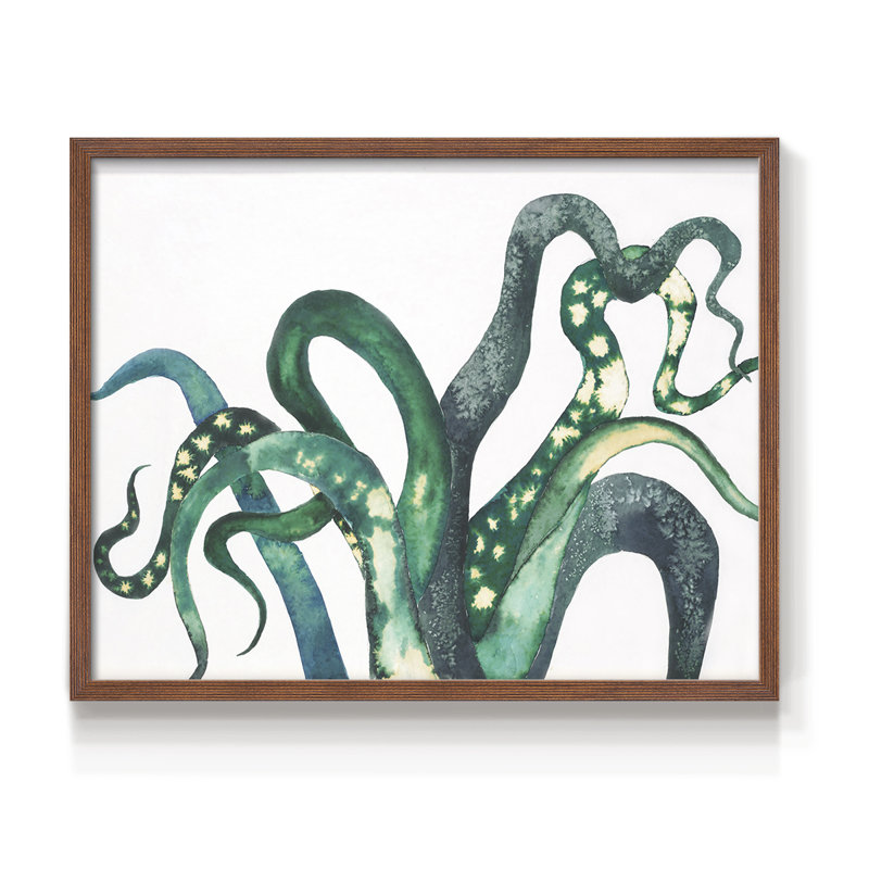 Pieds octo - impression encadrée - réarmable, H 16 po x l 20 po, Noyer