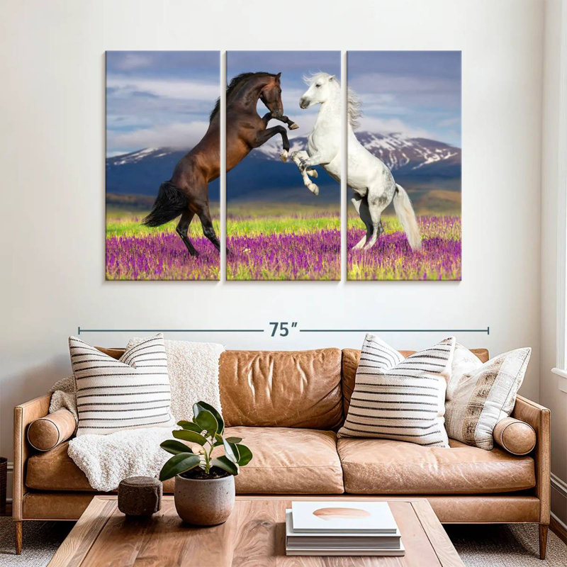 Playful Horses, 42" H x 65" W