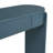 Navy Blue Fluted Entryway Table - 2 Drawer Oval Console for Living Room-613809654