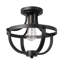 Plafonnier encastré 1 lumière noir mat Warrensville
